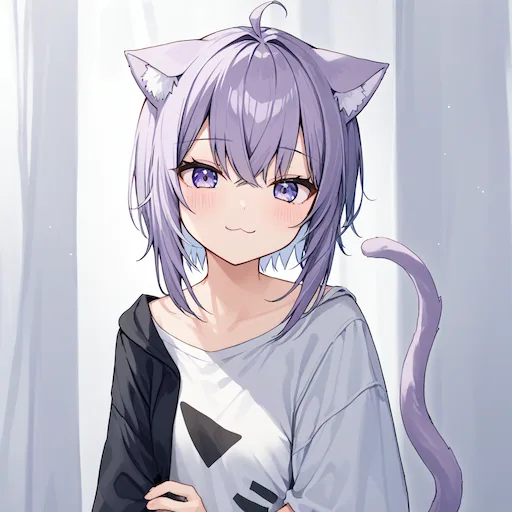 猫耳休闲女孩