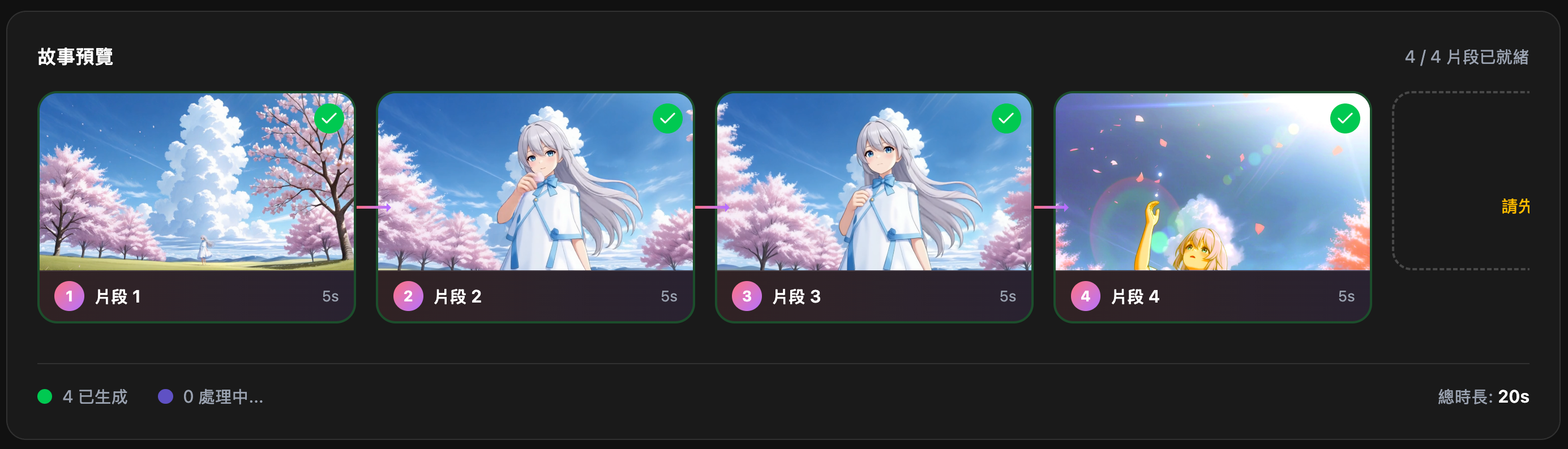 用時間軸掌握整段故事
